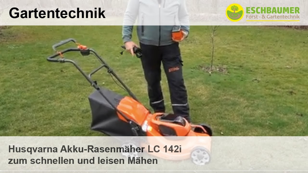 Husqvarna Akku-Rasenmäher LC 142i zum schnellen und leisen Mähen