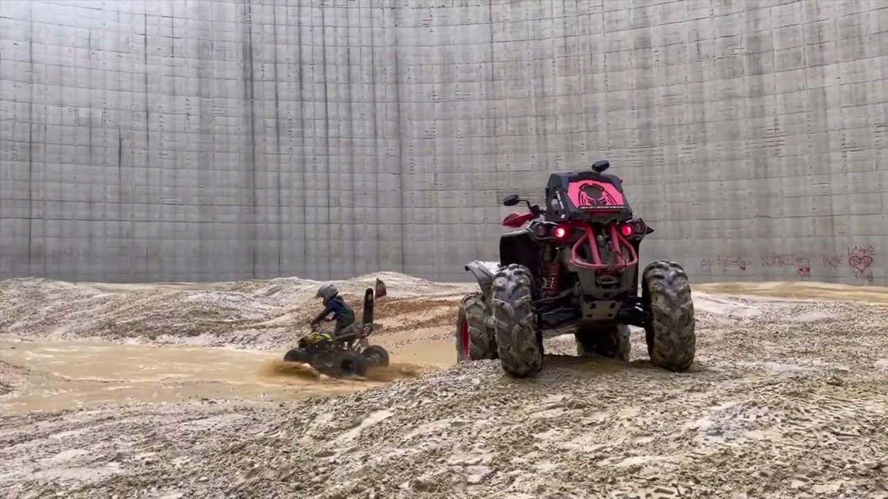 Funpark Meppen August 2023 mit Can Am Renegade 570 / 850 , Tomride TR290, Stels 850, CF CForce 800