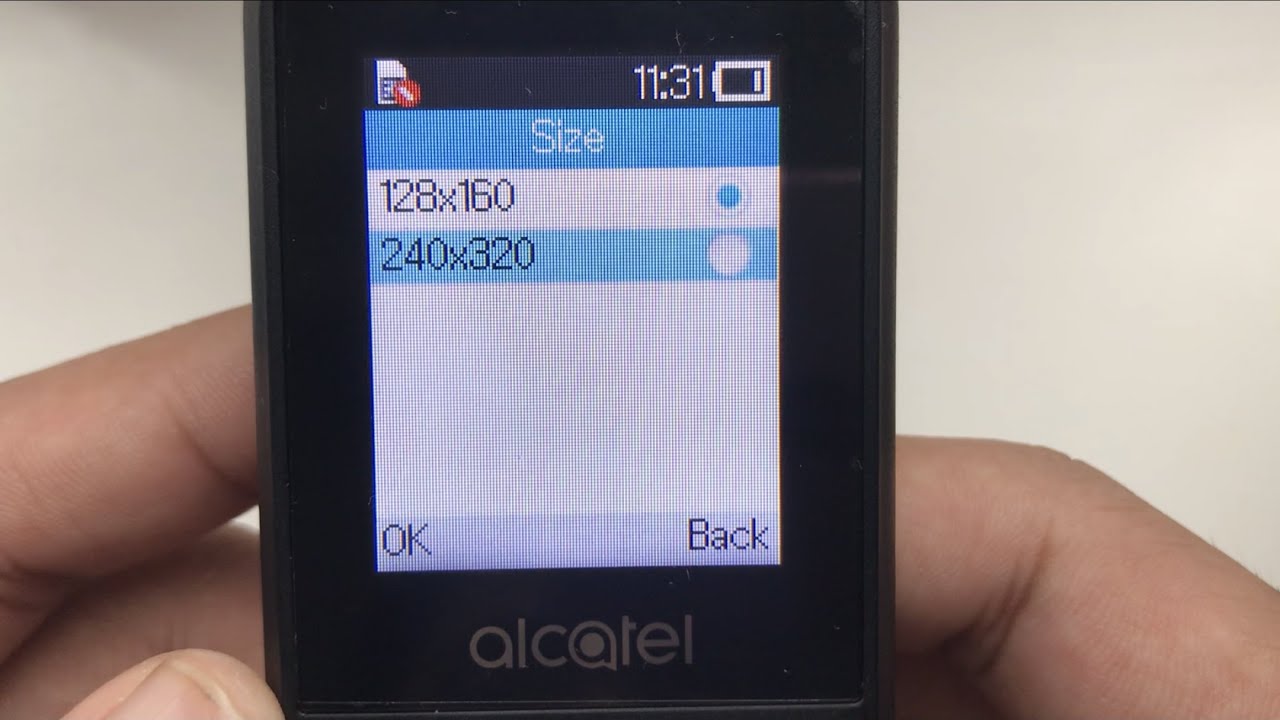 PROOF that the Alcatel 1066 only has a 0.08MP camera!