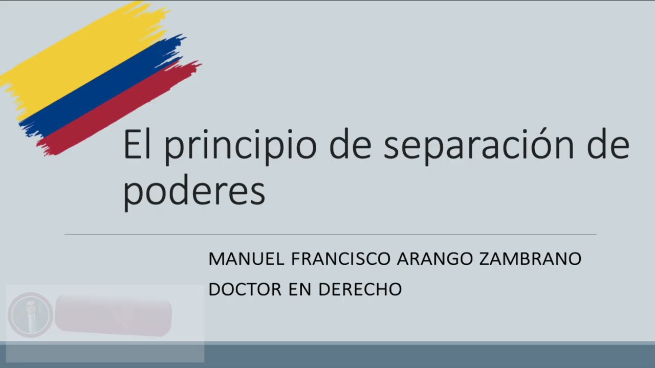 La separación de poderes