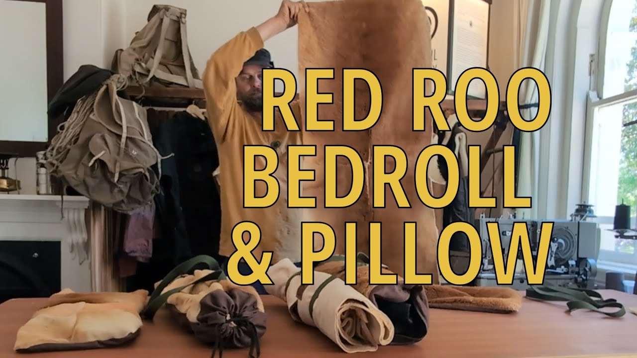 Red Kangaroo Bedroll and Pillow