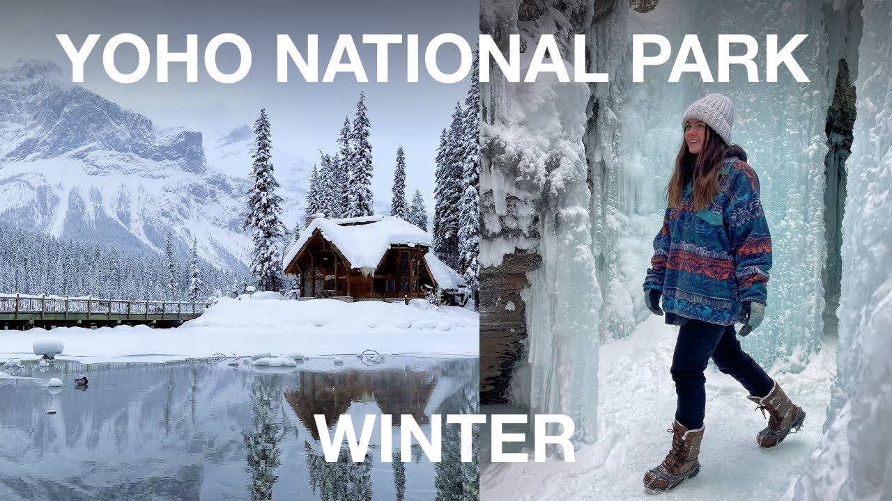 Самый недооцененный национальный парк ЗИМОЙ: Emerald Lake Lodge, Natural Bridge, Wapta Falls