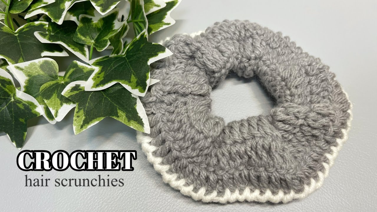 How to crochet scrunchies, crochet for beginner , scrunchies tutorial no28