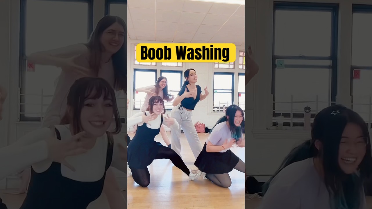 Hard at work learning a new Love Live dance! We call this move &ldquo;boob washing.&rdquo; #dance #choreo #idol
