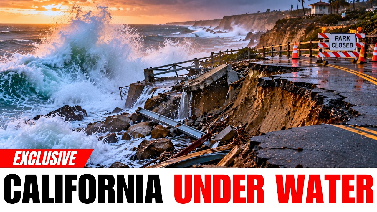 🚨 Southern California Storm Surf Damages Coastal Infrastructure As Two State Parks Close Areas