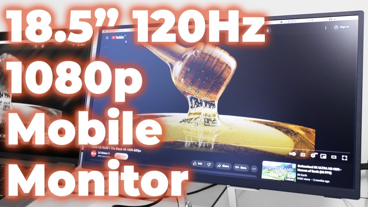 UPERFECT UXbox E4 — 120 Гц 18,5-дюймовый дорожный монитор с разрешением 1080p для цифровых кочевн...