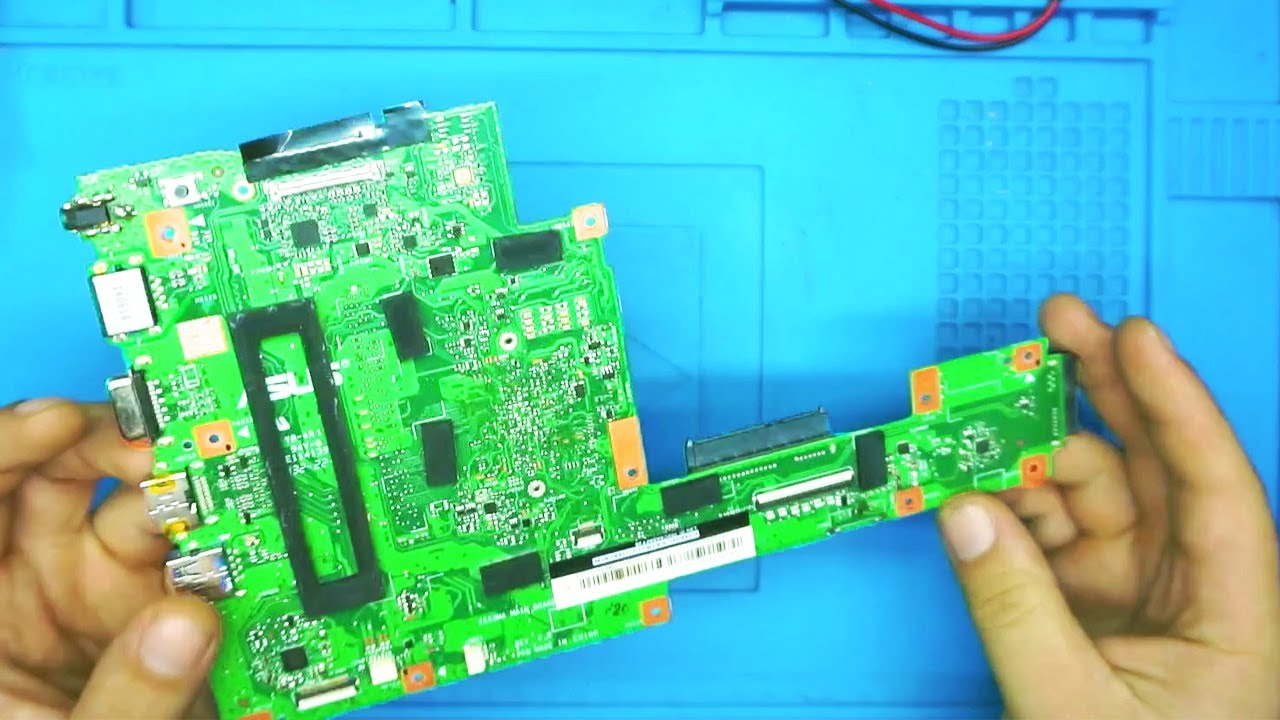 Come riparare schede elettroniche Pc portatile Asus ricostruzione circuito danneggiato #86