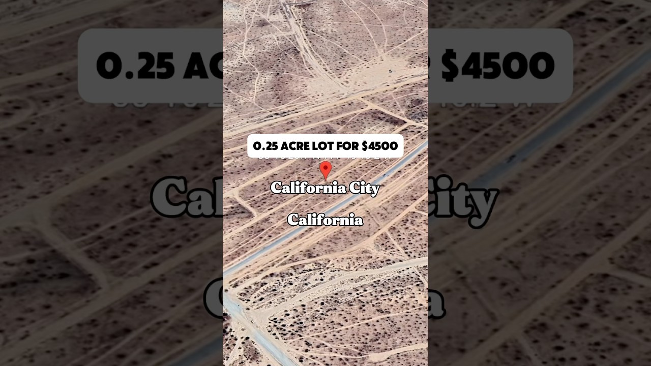 0.25 Acre lot in California for $4500. #shorts #foryou #california #land #realestate #property #fyp