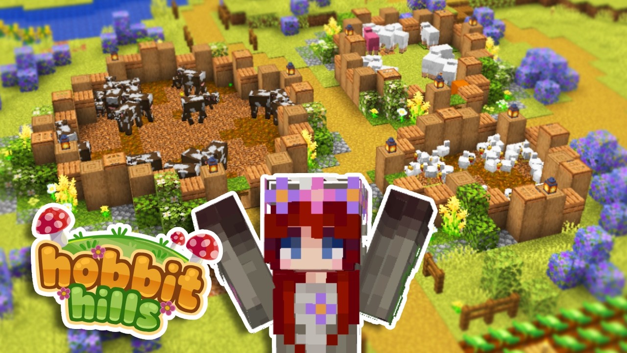 I Built the CUTEST Animal Pens in Minecraft🍄✨