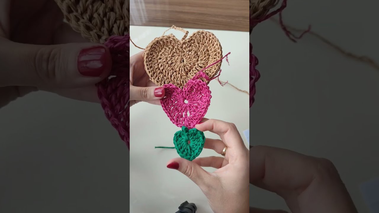 ❤️ÖRGÜ KALP tığ işi kolay ❤️