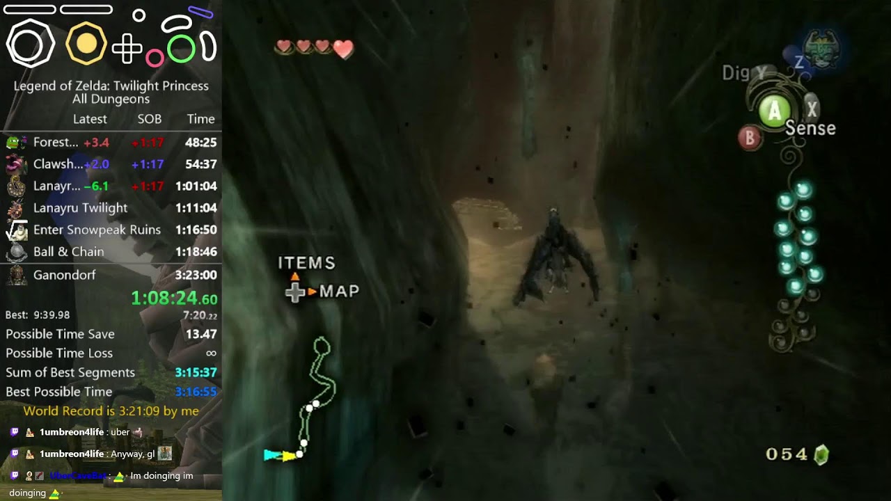 Twilight Princess All Dungeons speedrun