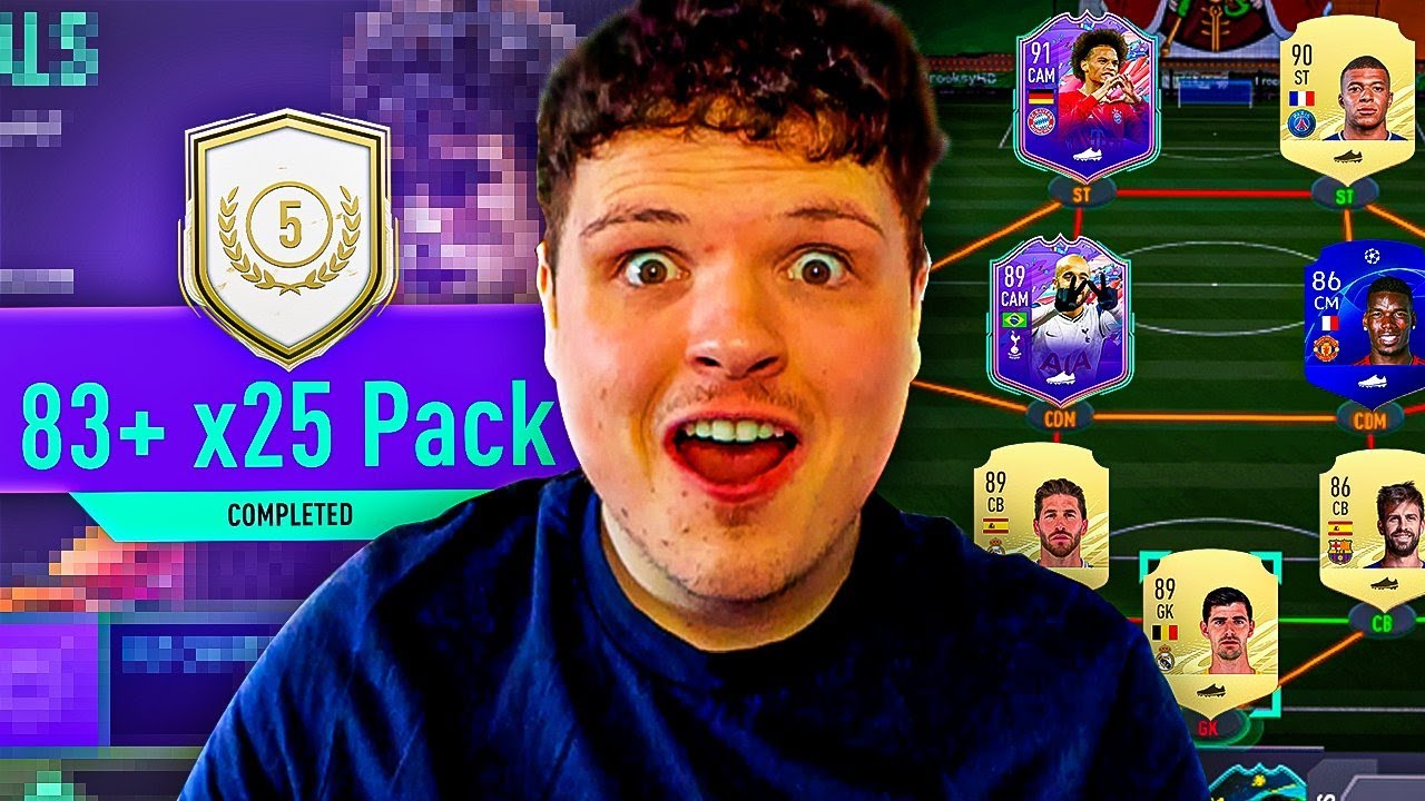 83+ x25 Pack Decides My FUT Champs Team... #FIFA21