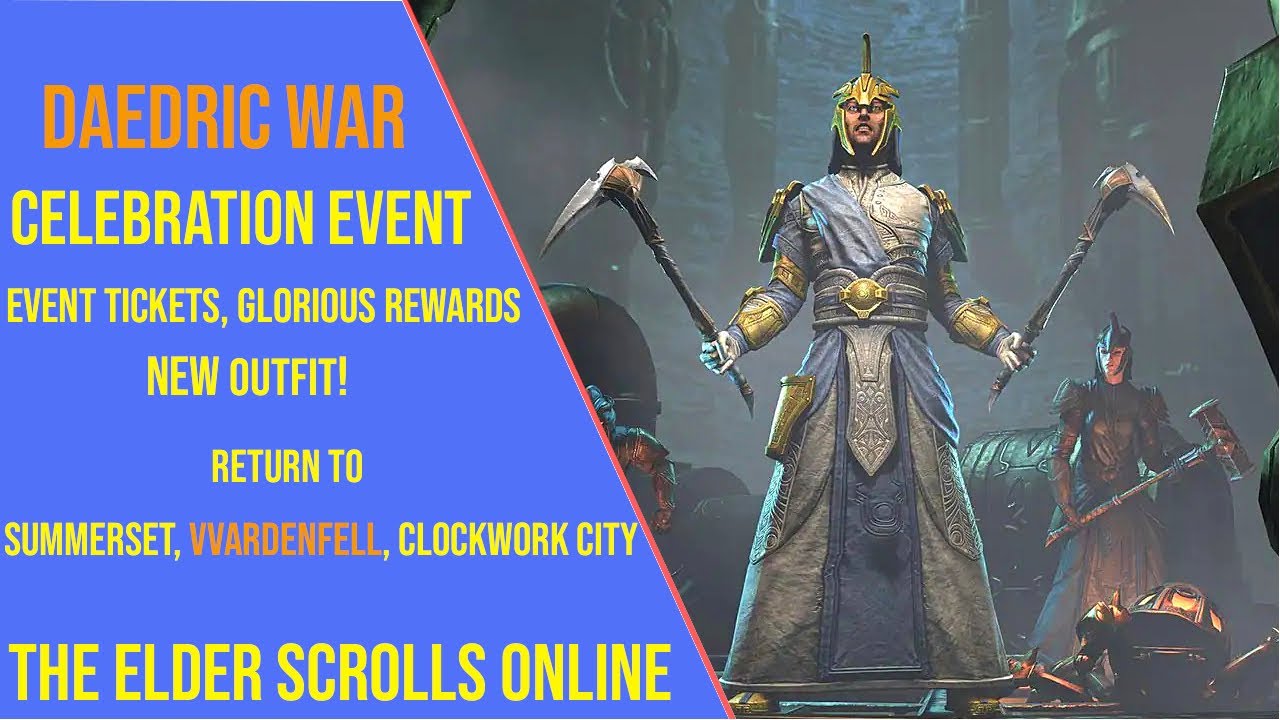 Earn Event Tickets and Glorious Rewards with the Daedric War Celebration Event in ESO 2025