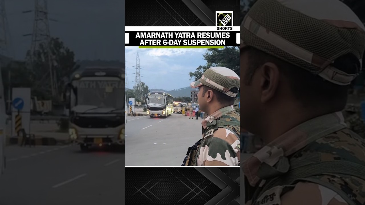 After 6-day weather halt, Shri Amarnath Yatra resumes under tight security