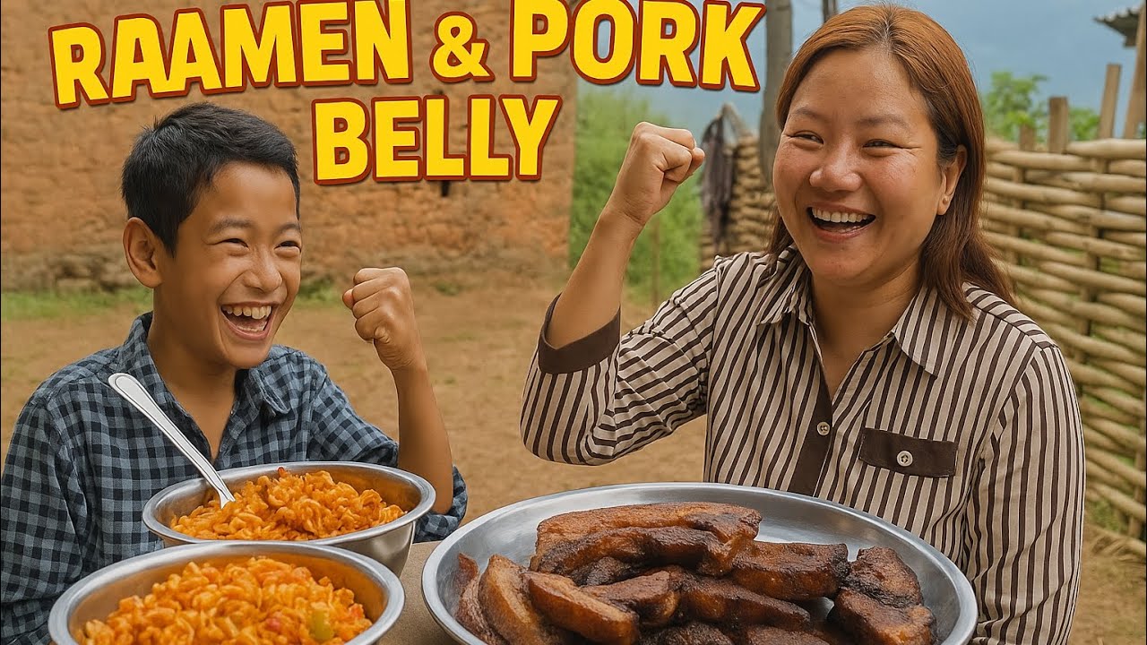 “Fun Rock Scissors Paper Battle for Food! | Village Life Vlog Nepal 🇳🇵”