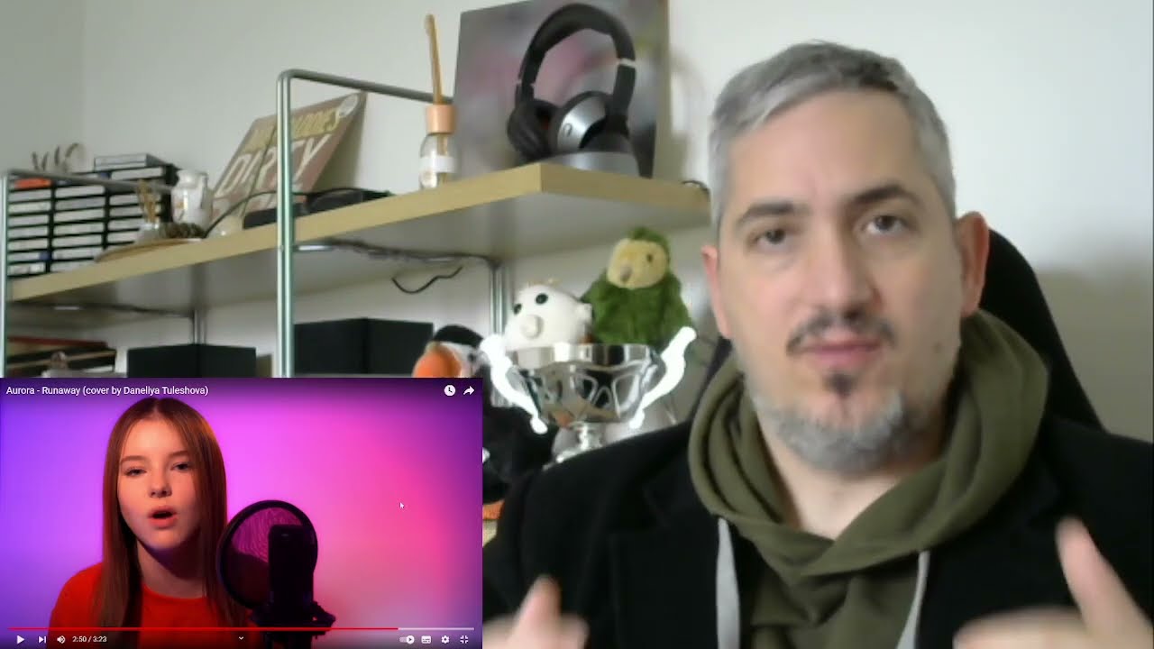 Daneliya Tuleshova Runaway (Aurora cover) reaction Punk Rock Head singer & bass player James Giacomo