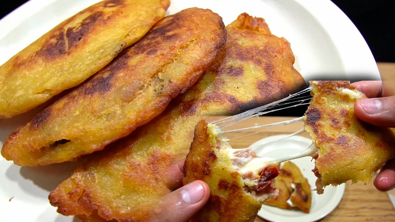 EMPANADAS de PLÁTANO Macho 😍RELLENAS😍| Cocinando Con El Mister