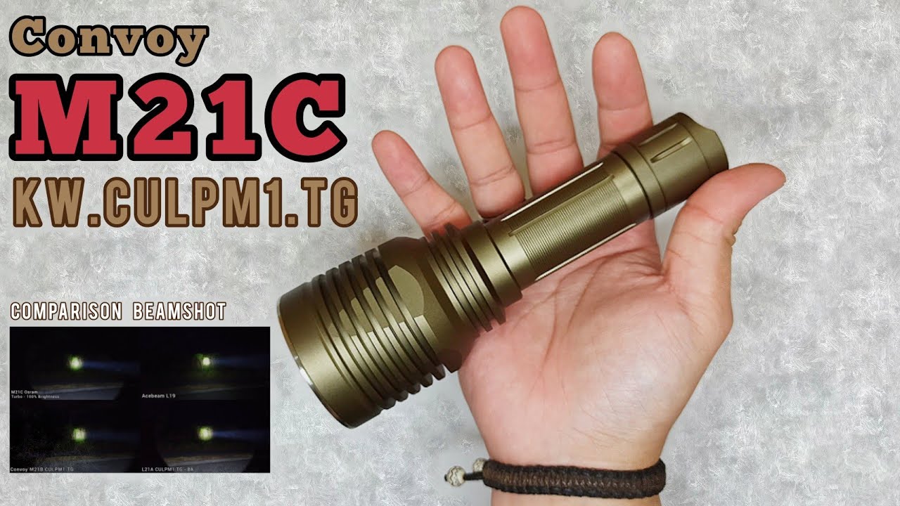 CONVOY M21C OSRAM KW.CULPM1.TG Versus Acebeam L19 & Convoy L21A Osram
