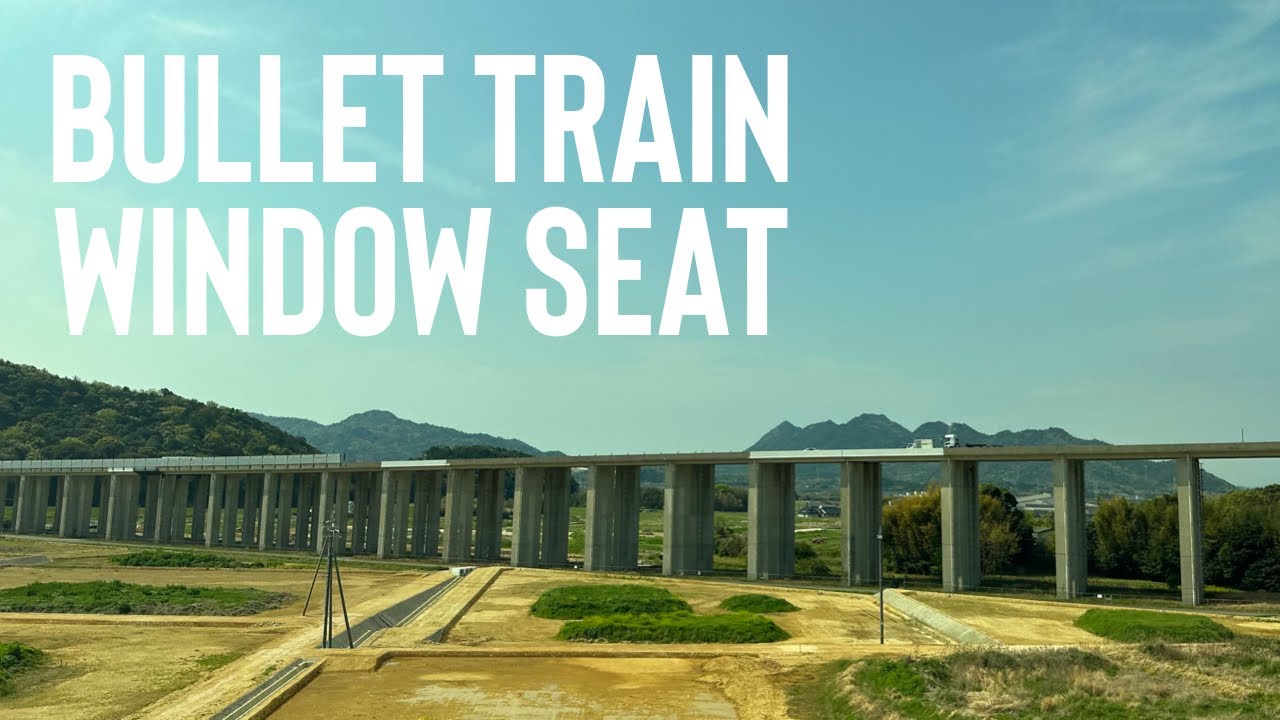 Japanese Shinkansen Bullet Train Window Seat - 4K Japan