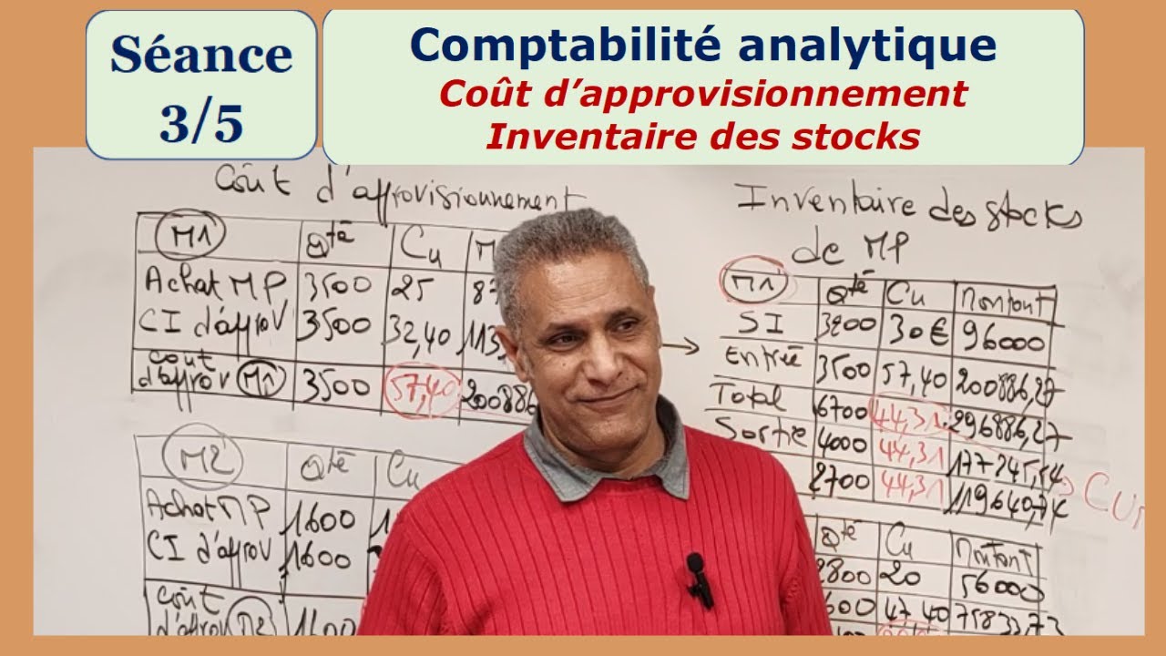 Comptabilité analytique pour tous (Leçon 3/5) : Coût d'approvisionnement et Inventaire des stocks