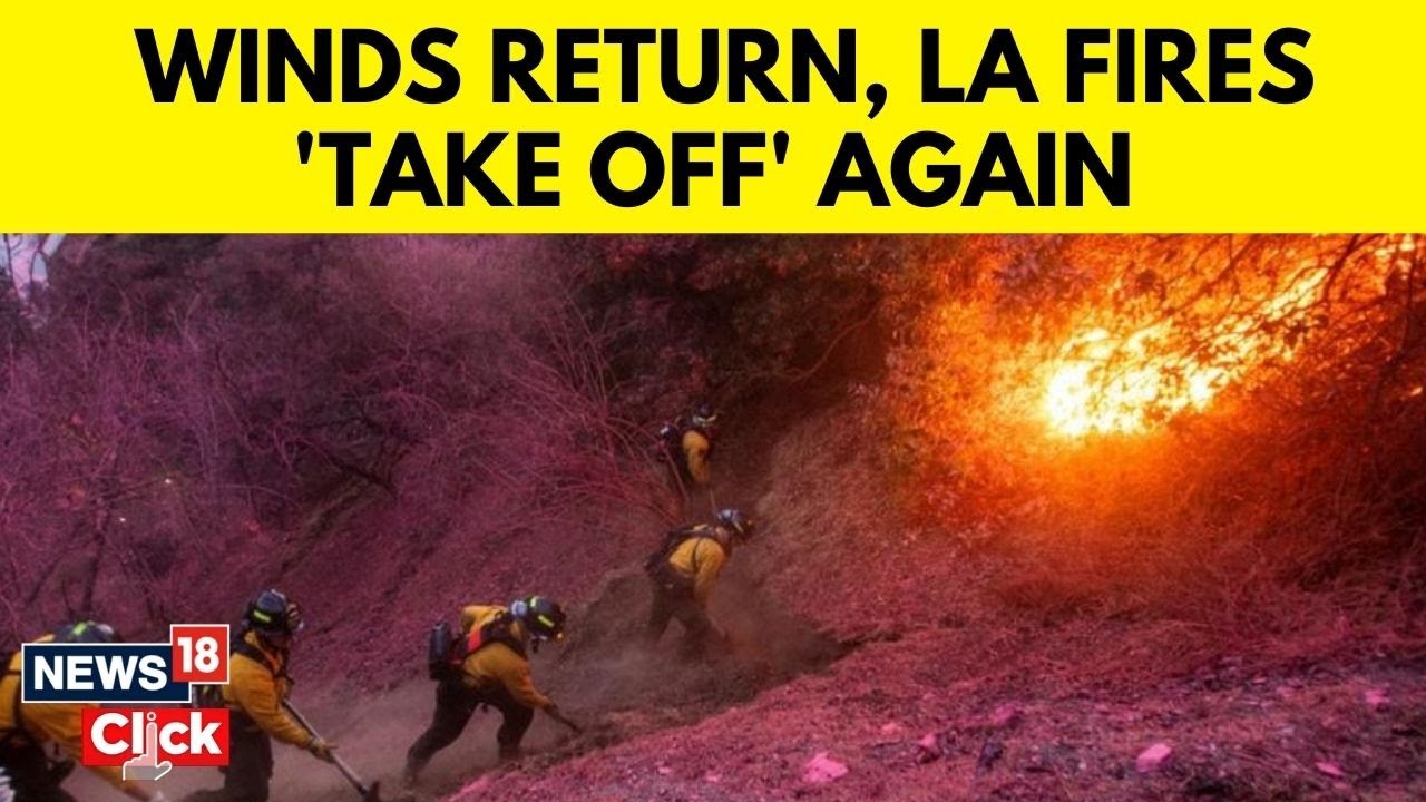 Los Angeles Wildfire News: Death Toll Climbs To 24 As Strong Winds Continue | California Fire | N18G
