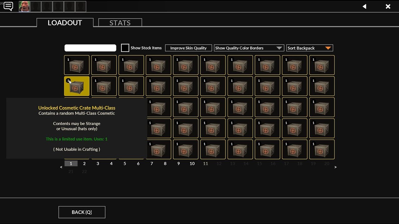 [TF2] Multi Class Cosmetic Crate Unboxing