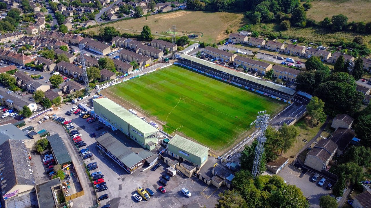 Twerton Park - Bath UK - Drone footage #football #drone #bath #djimini4k 