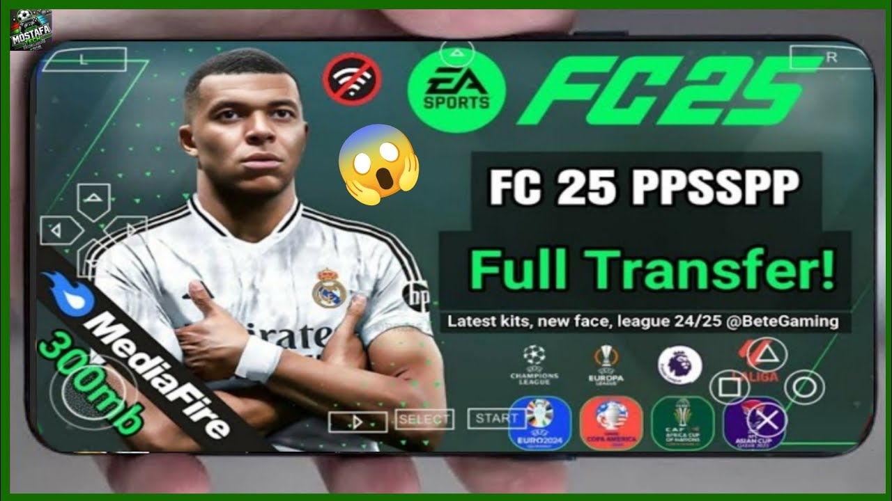 Наконец-то 🤯 Скачайте FIFA 2025 для эмулятора PSP с последними трансферами и комплектами форм 😱