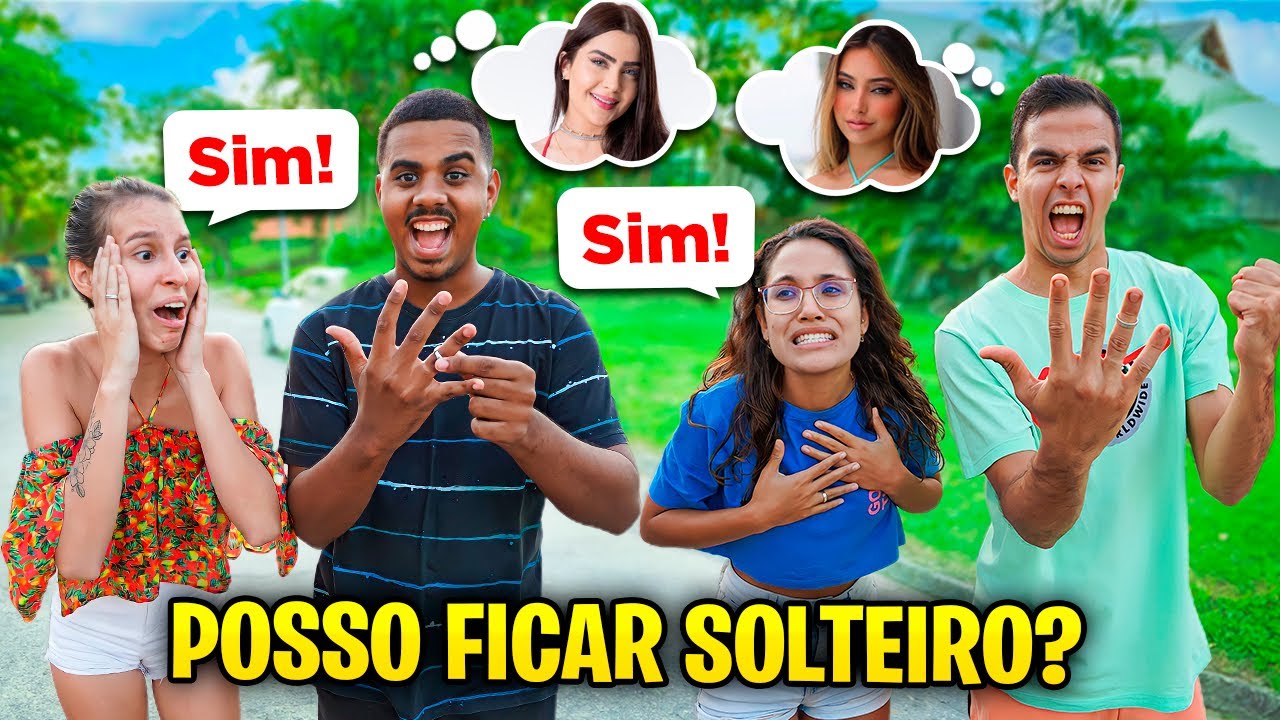 DIZENDO SIM PRA TUDO PARA NOSSOS NAMORADOS POR 24 HORAS! - ESTAMOS SOLTEIROS!