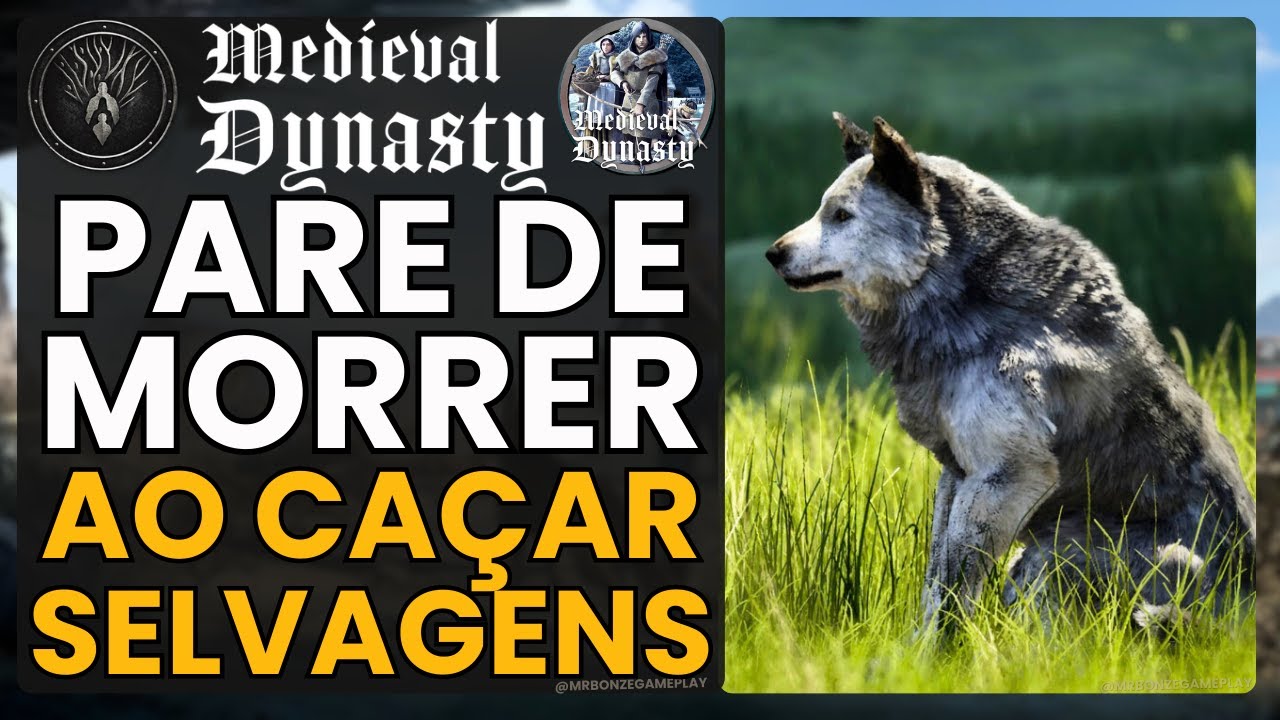 Enfrente Animais Selvagens com SEGURANÇA no Jogo Medieval Dynasty | 2024 | Guia de Animais Hostis