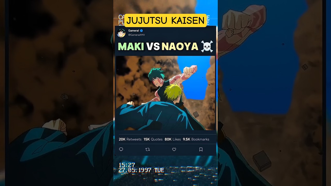 MAKI ZENIN vs NAOYA ZENIN 😱☠️ | #jujutsukaisen #edit #amv #jjk #anime