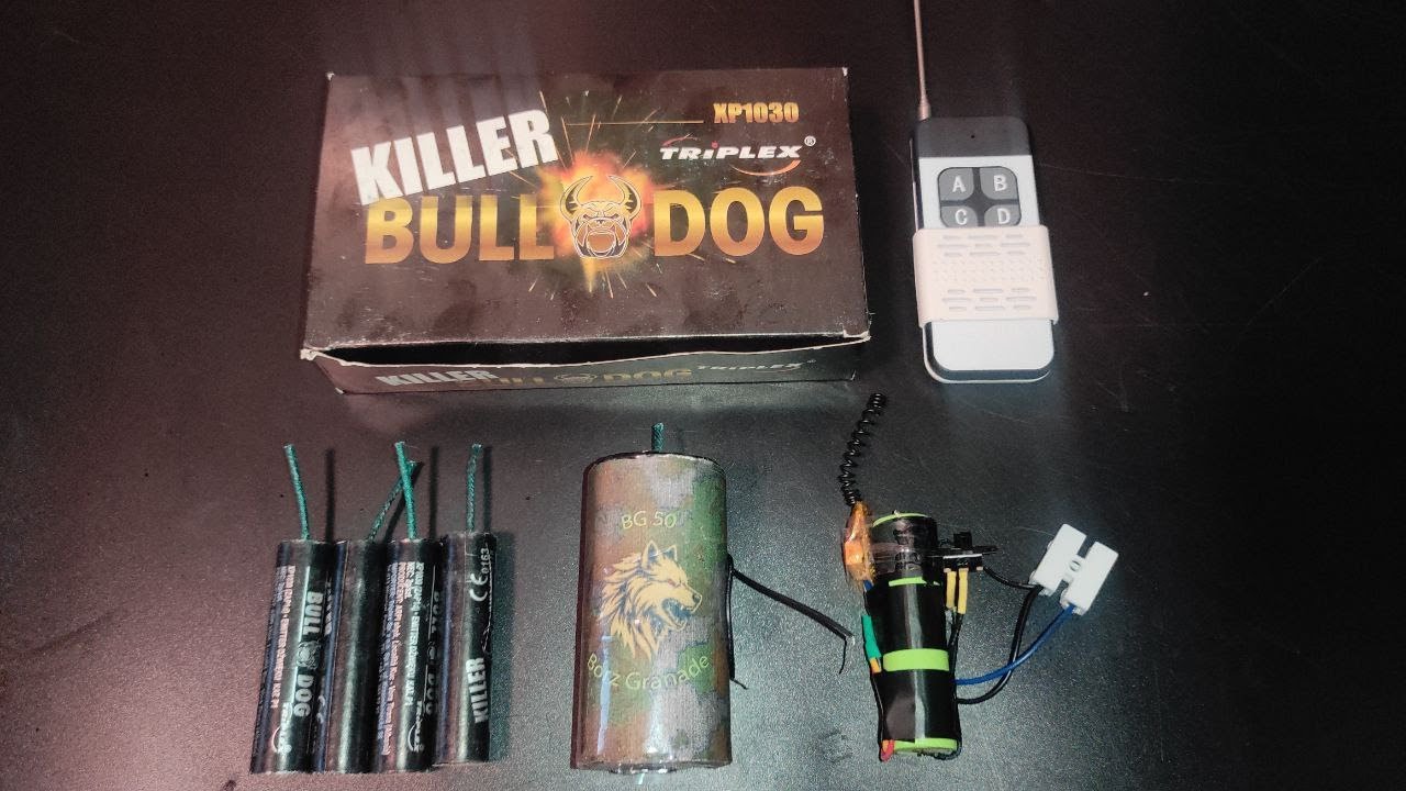 DIY remote airsoft Grenades made from firecrackers Killer Bool Dog