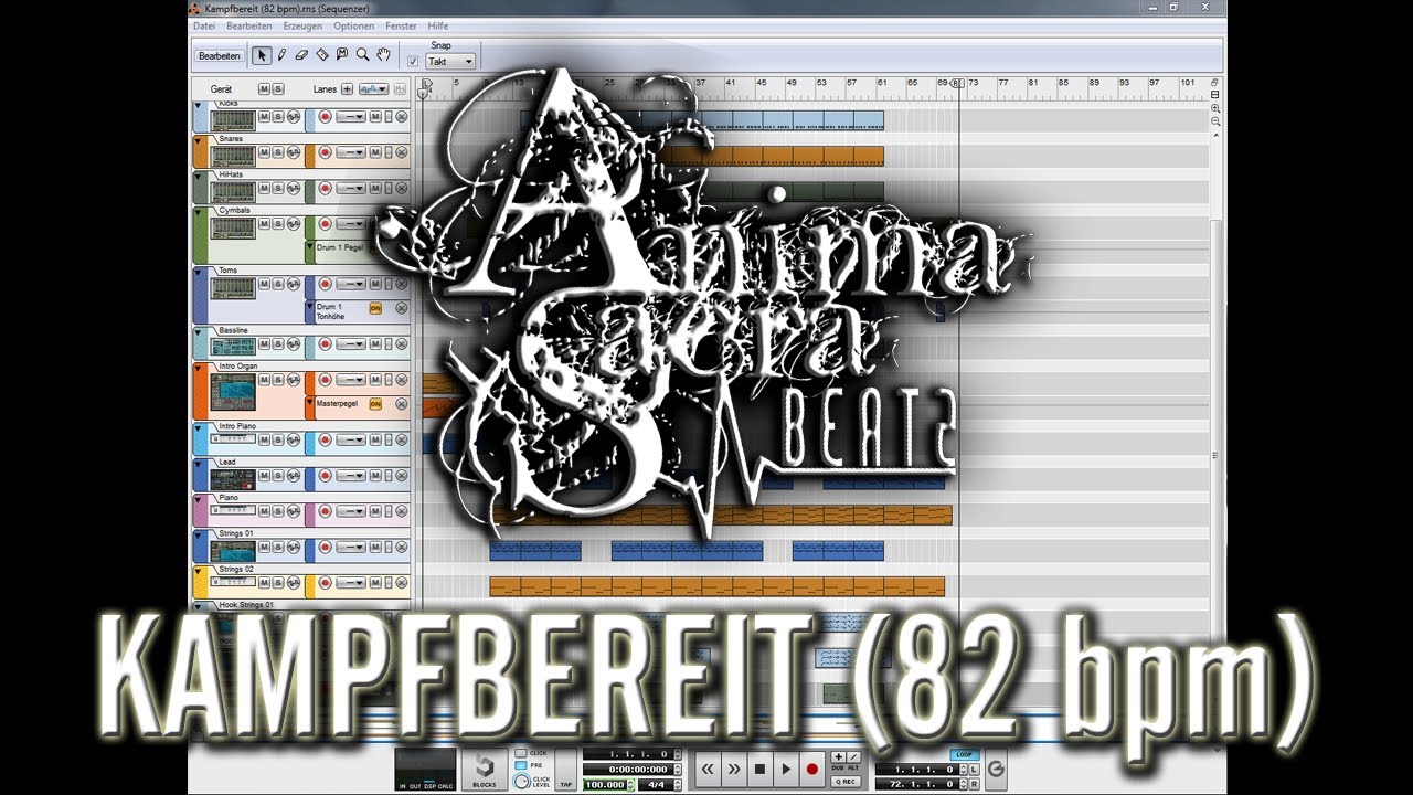 AnimaSacraBeatz - KAMPFBEREIT (Battle Orchestra) - 82 bpm