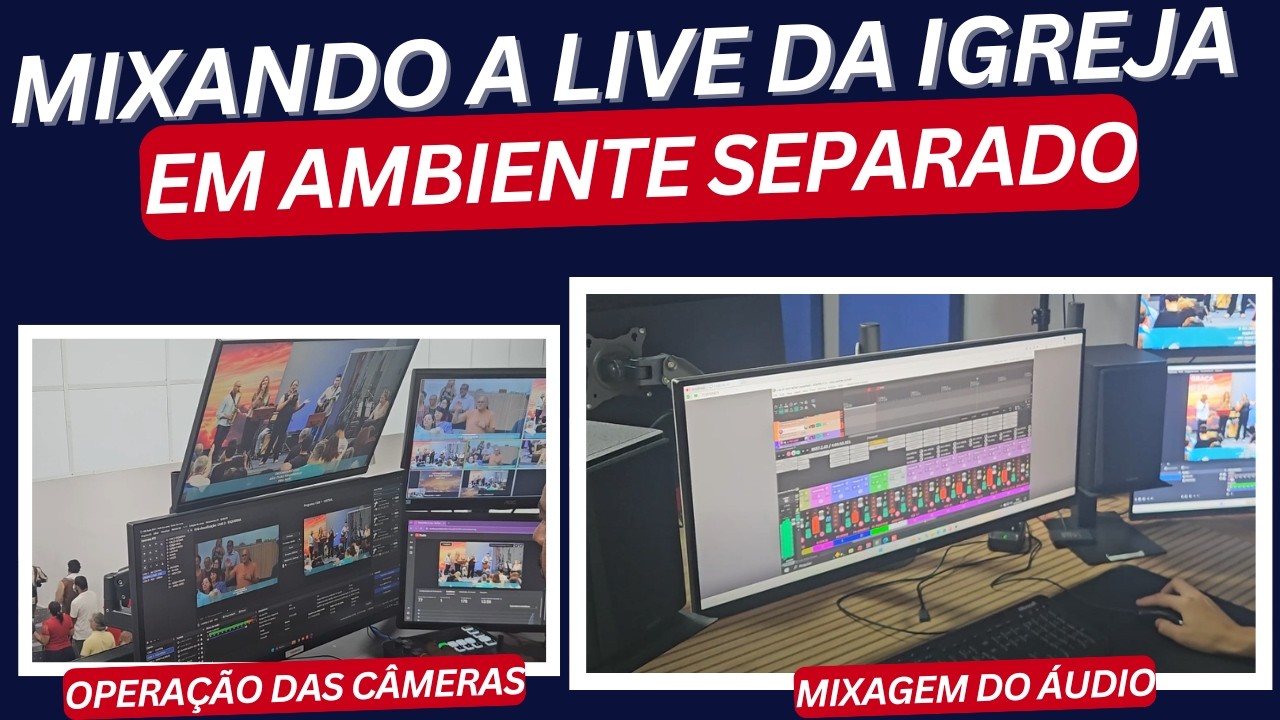 Mixando a Live da Igreja em um Ambiente Separado #obsstudio #reaper #igreja #ndi #liveigreja #vmix