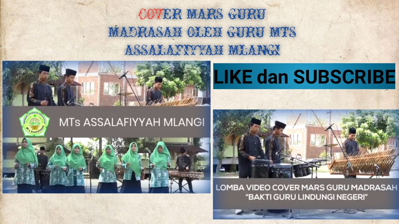 Cover Mars Guru Madrasah By Guru Assalafiyyah Mlangi #harigurunasional2020#kemenag#gtkmadrasah