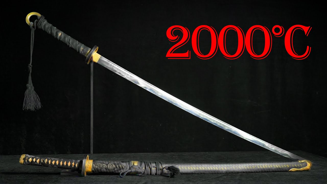 Cоздание самого острого дуэтного катаны при температуре ниже 2000°C с 240 слоями дамасской стали