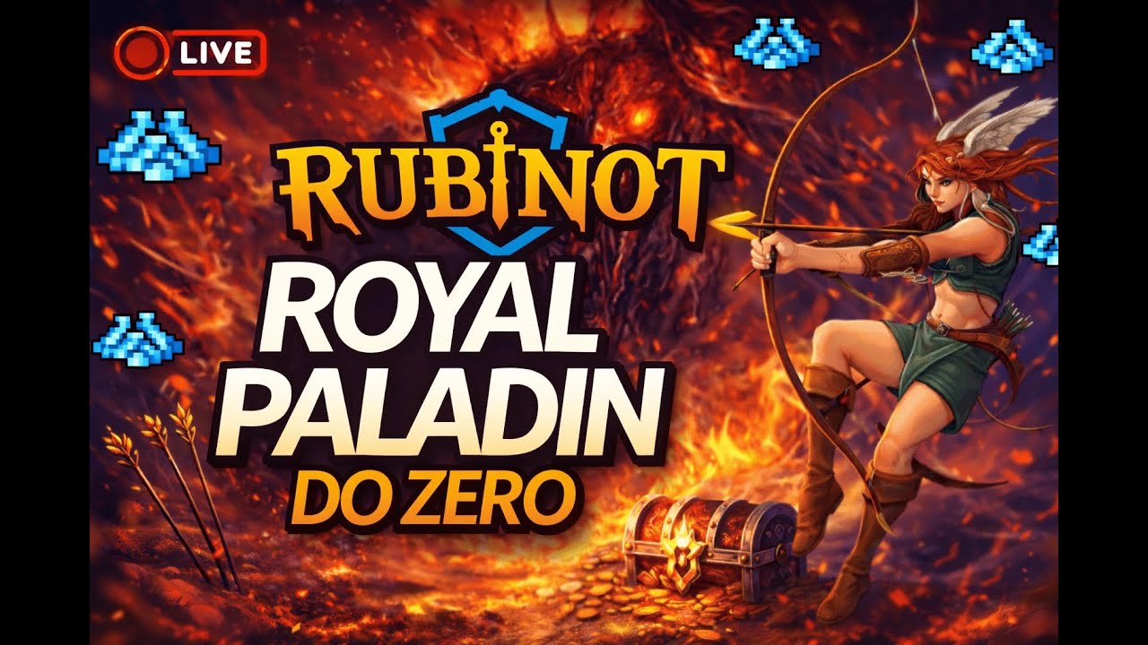 RubinOT  LEVEL 70 AO 103- BOSS POINT | HUNT | BESTIÁRIO | XP !youtube !Service !livepix !dracoins