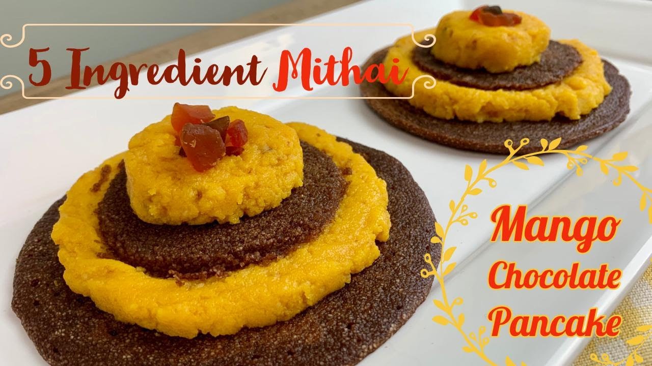 Mango Chocolate Pancake | Navratri Special Recipe | 5 Ingredient Mithai | YumVegCooking