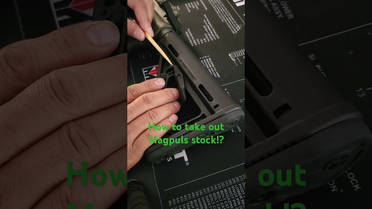 How to take out the Magpul buttstock!