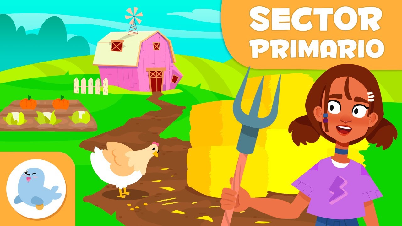 🌱 SECTOR PRIMARIO para ni&ntilde;os 🌾🐄  Agricultura, Ganader&iacute;a, Pesca, Silvicultura y Miner&iacute;a 🐟🌲⛏️