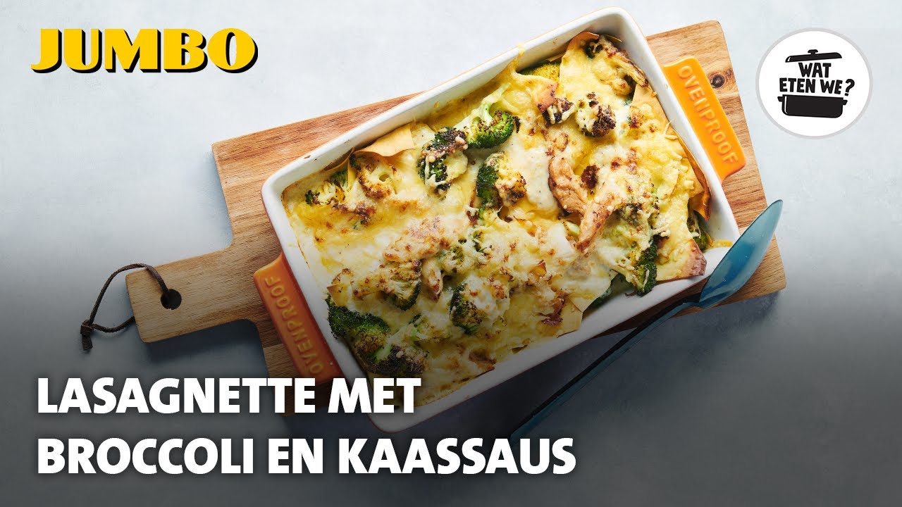 Wat eten we? Lasagnette met broccoli en kaassaus