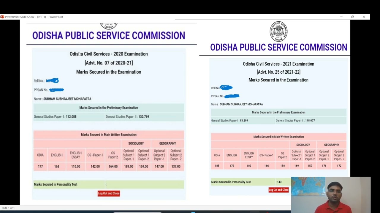 OPSC OAS 2021 CUT OFF | MARKSHEET | ODISHA CIVIL SERVICE EXAMINATION | OPSC