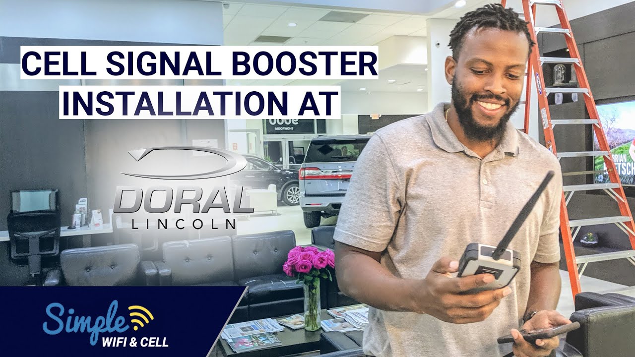 Cell Phone Signal Booster Installation for a Commercial Building