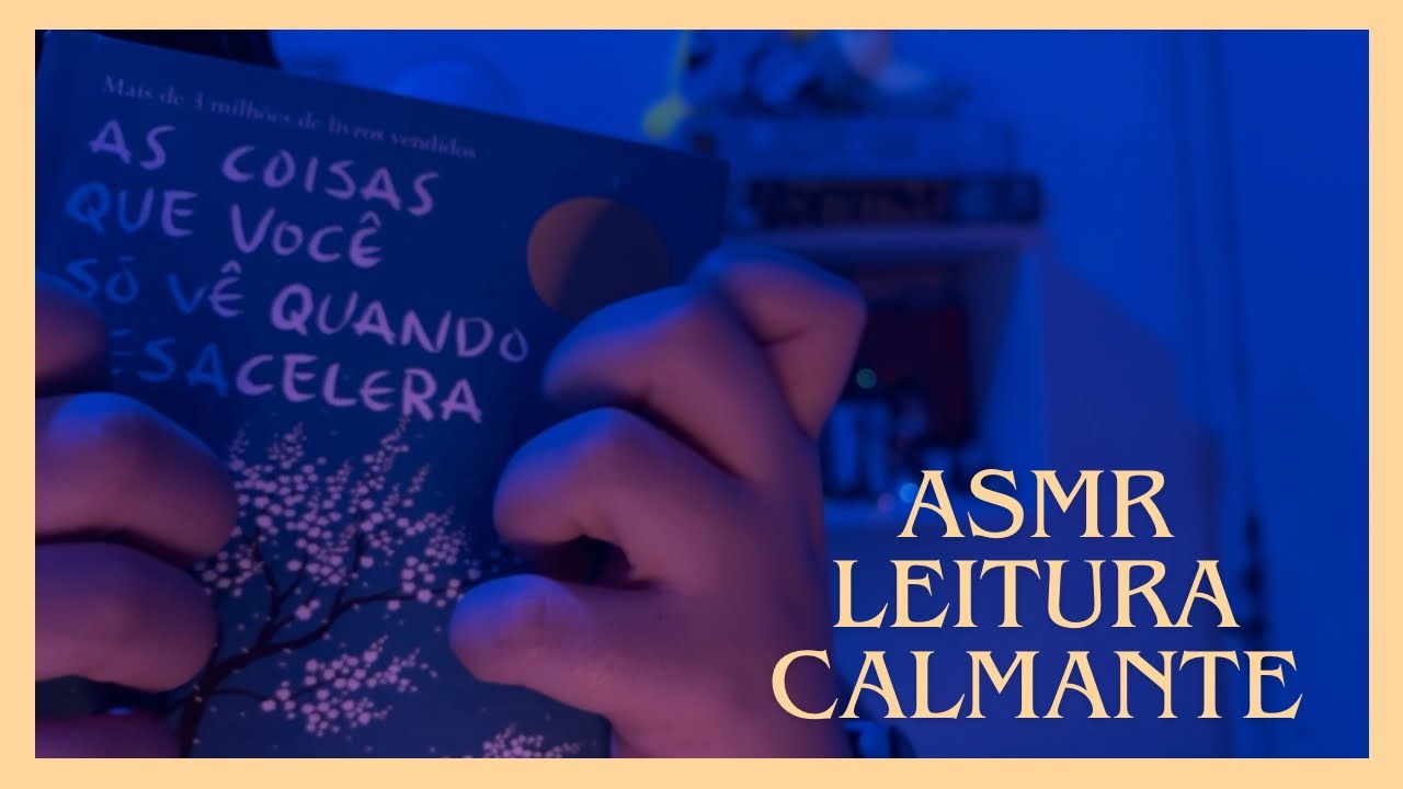 ASMR para Ansiedade 🌧️ Leitura Calmante, Chuva Suave e Sussurros na Luz Baixa