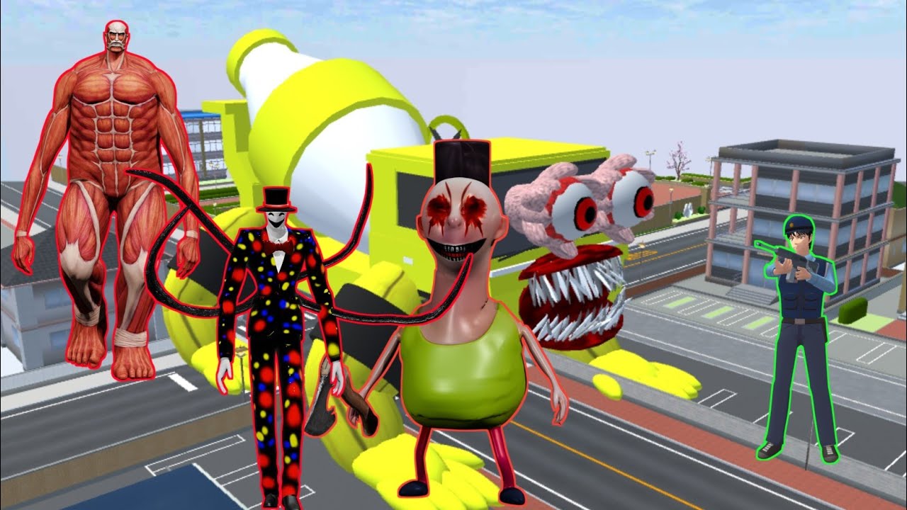 CCTV Merekam PASUKAN HAMMOD HABIBI Dan Monster Menyerang Kota Sakura 😱 😱 | Sakura School Simulator