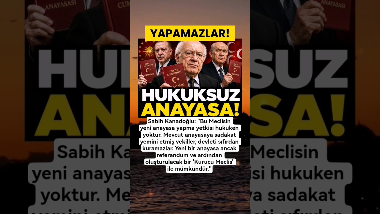 Sabih Kanadoğlu'ndan Anayasa Eleştirisi Erdoğan B&ouml;yle Yapamaz! #erdoğan #anayasa