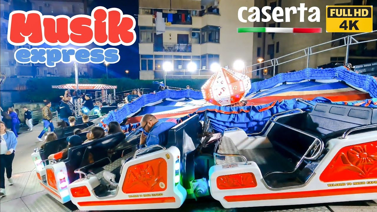 Caserta Giostre 2022 🇮🇹 MUSIK EXPRESS Ride - Giostra [4k]