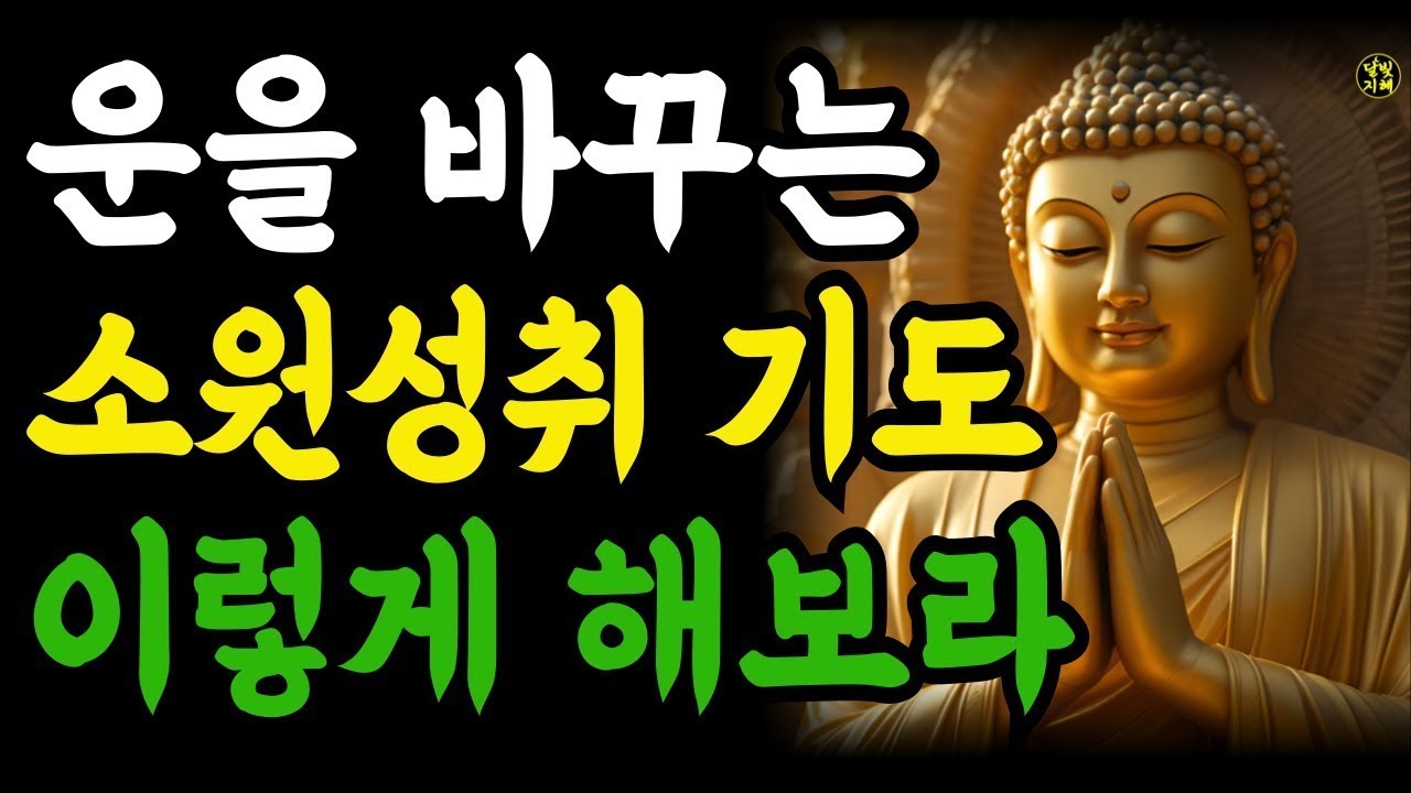 운을 바꾸는 소원성취 기도 이렇게 해보라#부처님지혜#부처님말씀#마음을다스리는말씀#불교가르침