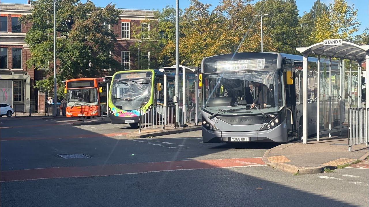 Tuesday morning buses at Cannock Bus Station 30/09/25