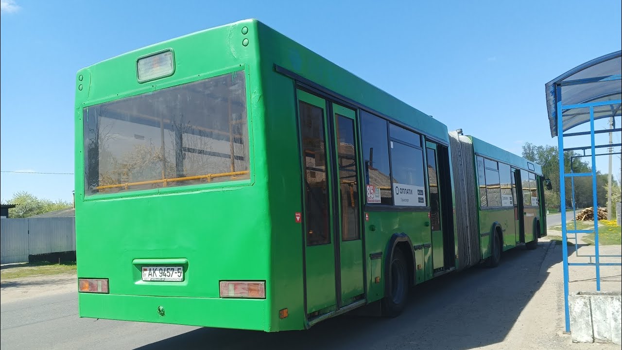 [РЕДКОСТЬ]Борисов.Поездка на автобусе МАЗ 105.465 по маршруту 6 (АК 9457-5)